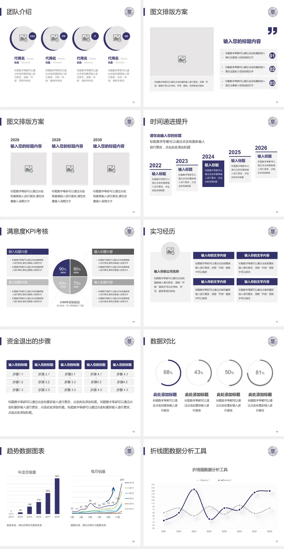 邯郸市第一医院培训与教育PPT模板4:3格式幻灯片预览图3