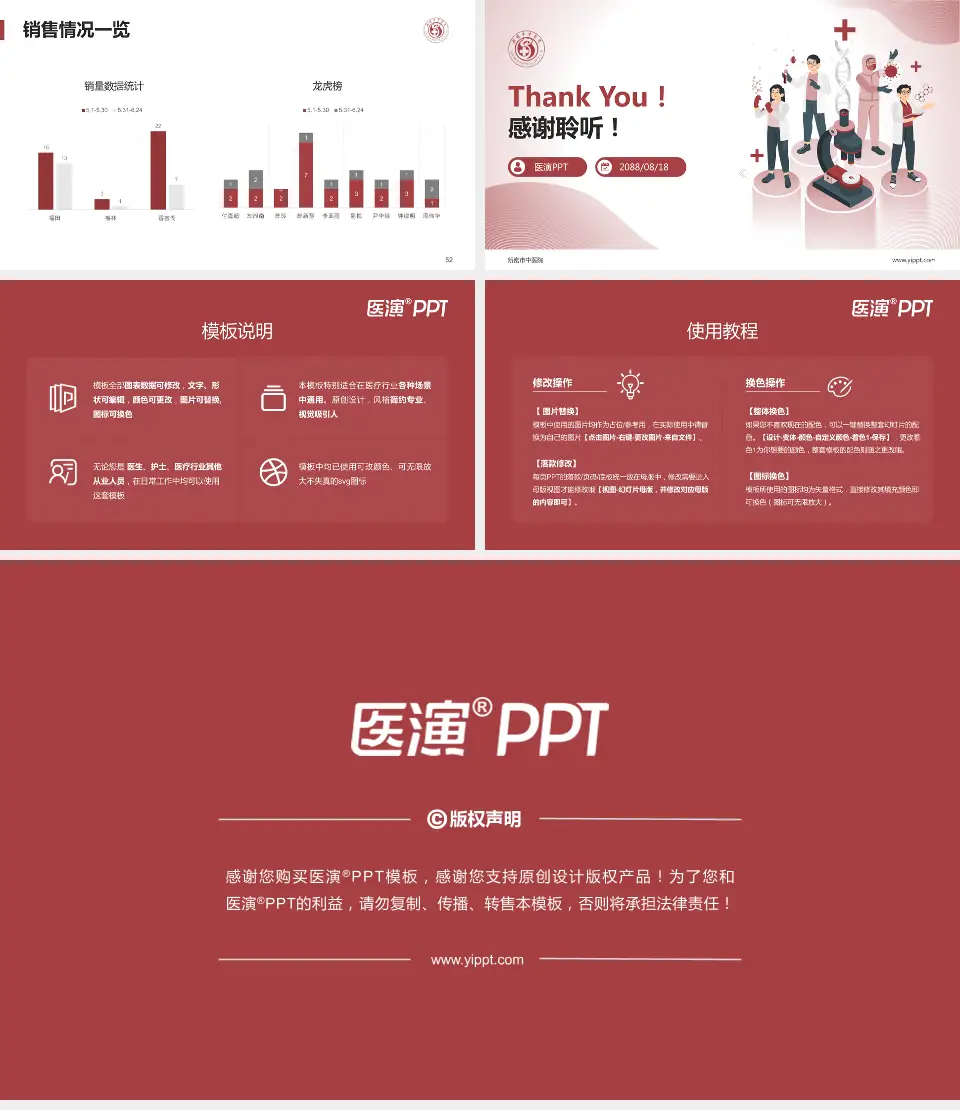 新密市中医院品管圈PDCA演示专用PPT模板16:9格式幻灯片预览图7