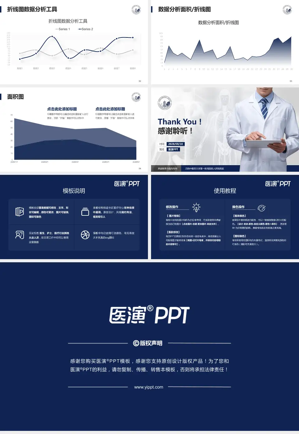 河南中医药大学第一附属医院人民路院区患者教育与指导PPT模板16:9格式幻灯片预览图7