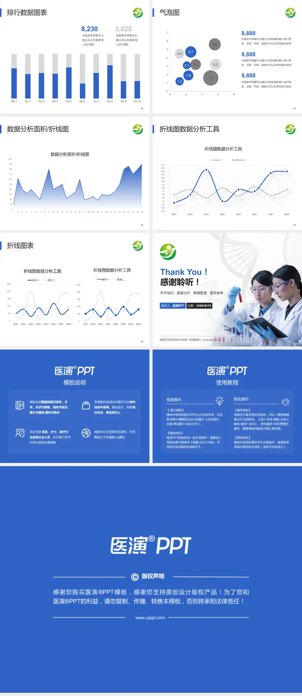 南阳医学高等专科学校第一附属医院科研成果展示PPT模板4:3格式幻灯片预览图6