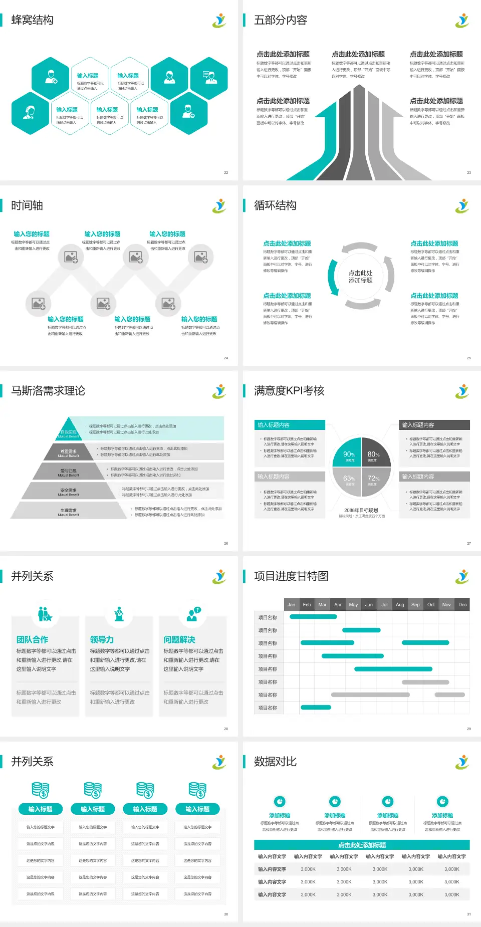 河南省儿童医院医疗知识普及PPT模板4:3格式幻灯片预览图4