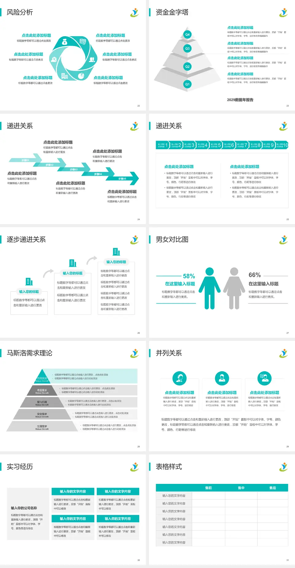河南省儿童医院项目申请与汇报PPT模板4:3格式幻灯片预览图4