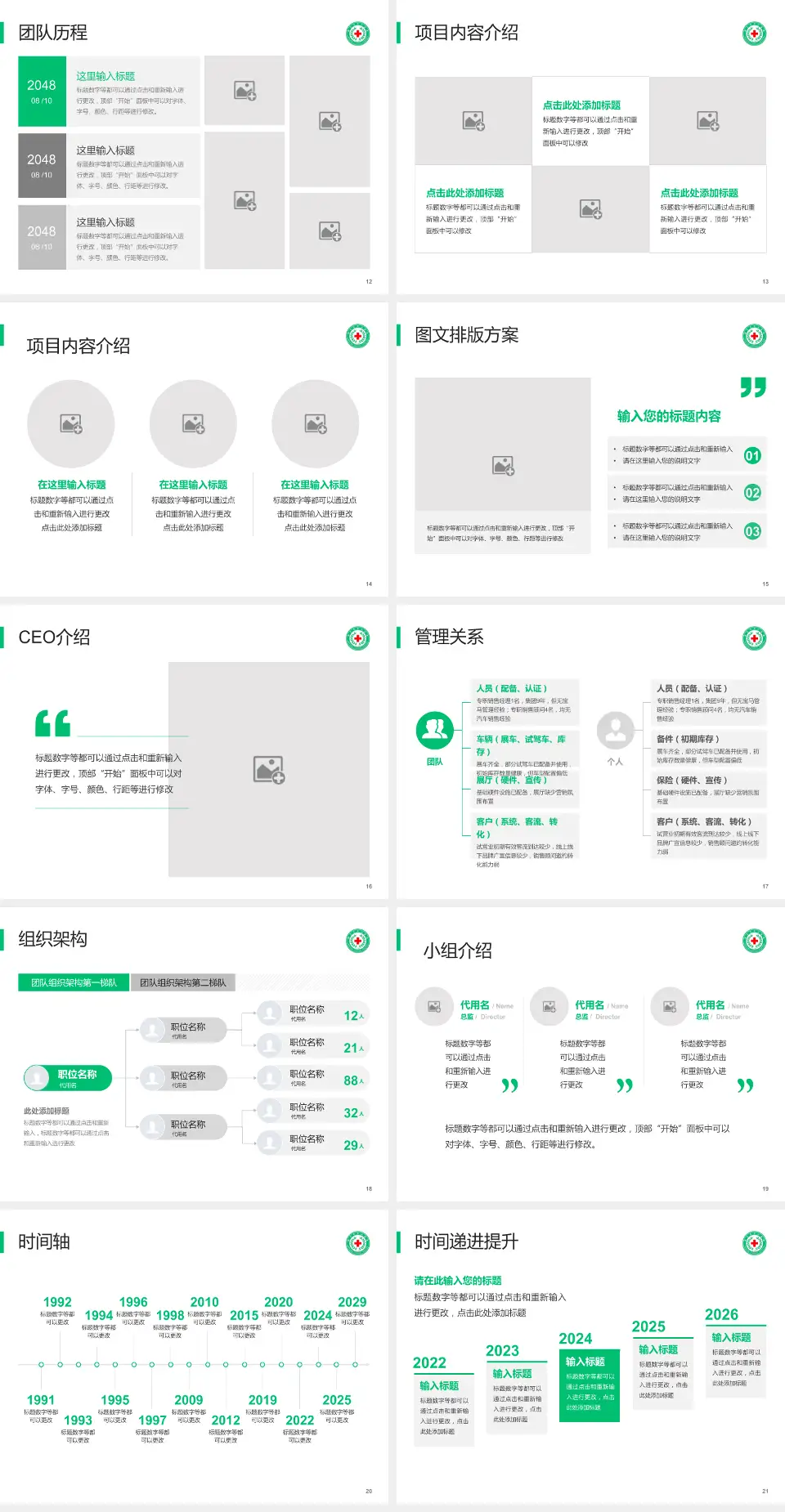 新乡市中心医院东院区医院管理报告PPT模板4:3格式幻灯片预览图3