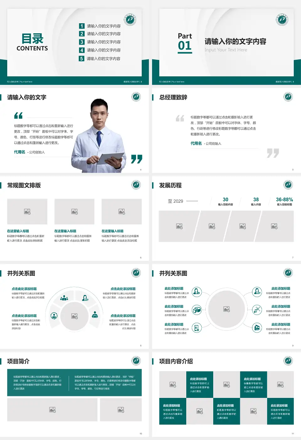 魏县中医医院医院管理报告PPT模板16:9格式幻灯片预览图2