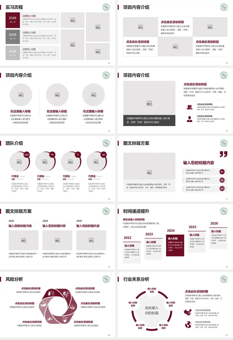 安阳市中医院个人求职应聘简历PPT模板16:9格式幻灯片预览图3