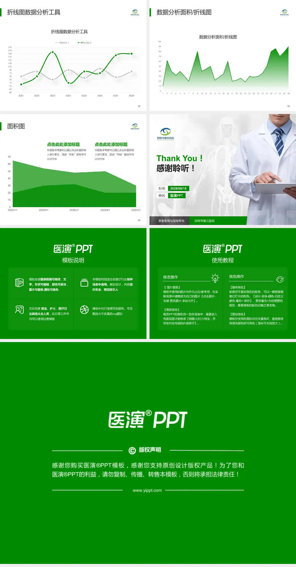 邯郸市第三医院患者教育与指导PPT模板4:3格式幻灯片预览图7