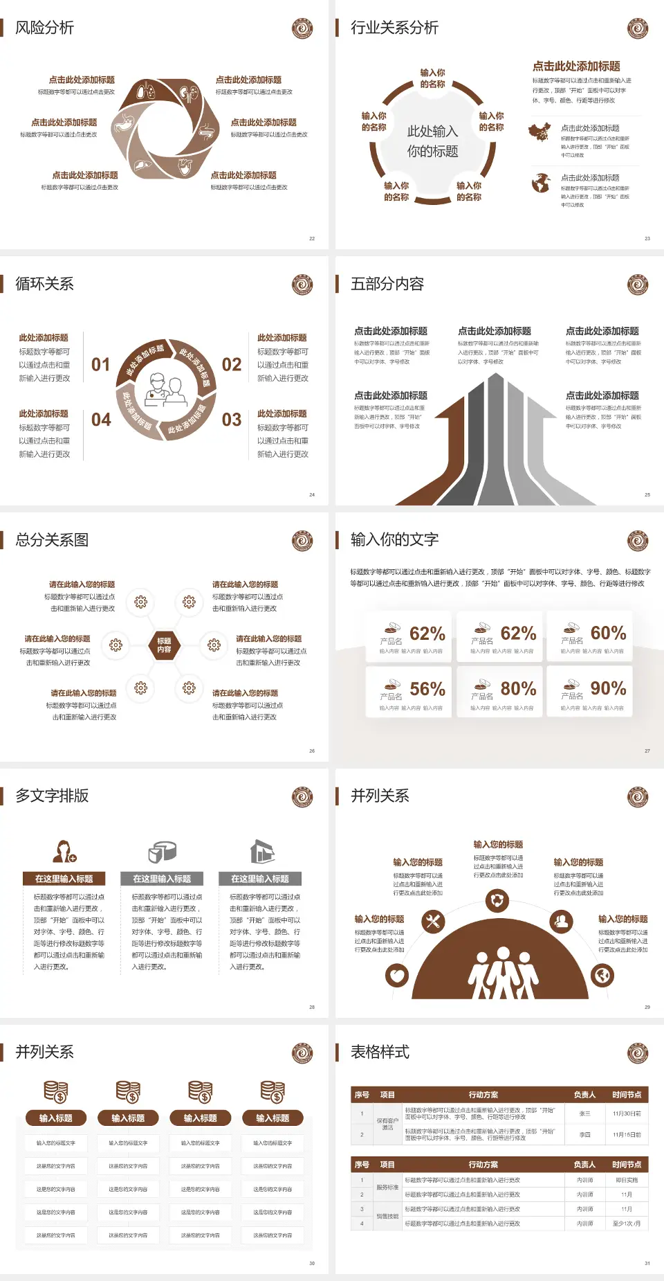 周口市中医院科室介绍与推广PPT模板4:3格式幻灯片预览图4
