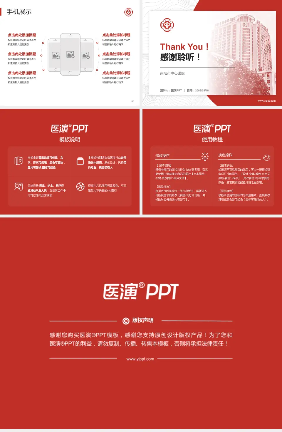 南阳市中心医院医院管理报告PPT模板4:3格式幻灯片预览图7