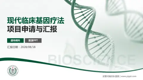 武警河南总队医院项目申请与汇报PPT模板