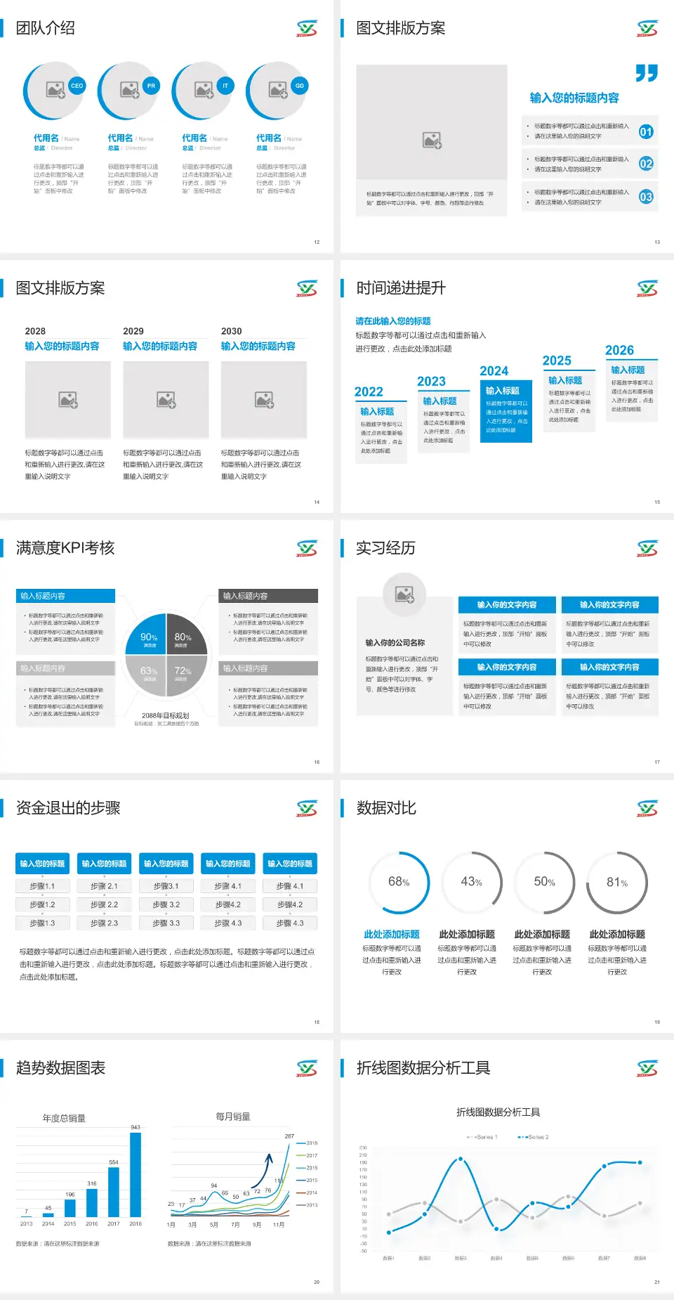 商丘市第一人民医院培训与教育PPT模板4:3格式幻灯片预览图3