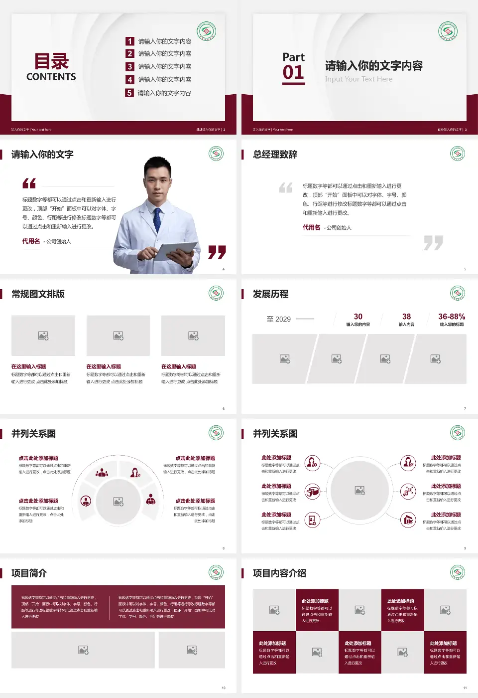 安阳市中医院医院管理报告PPT模板16:9格式幻灯片预览图2