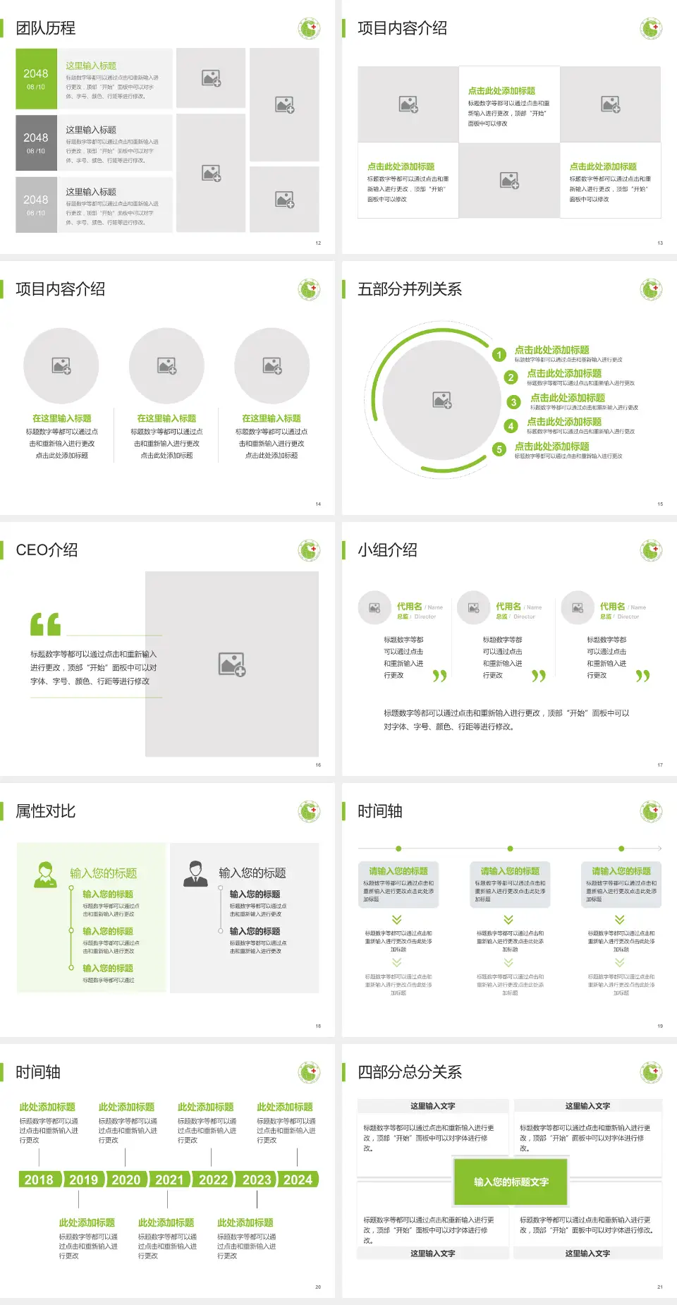 安阳市第六人民医院科研成果展示PPT模板4:3格式幻灯片预览图3