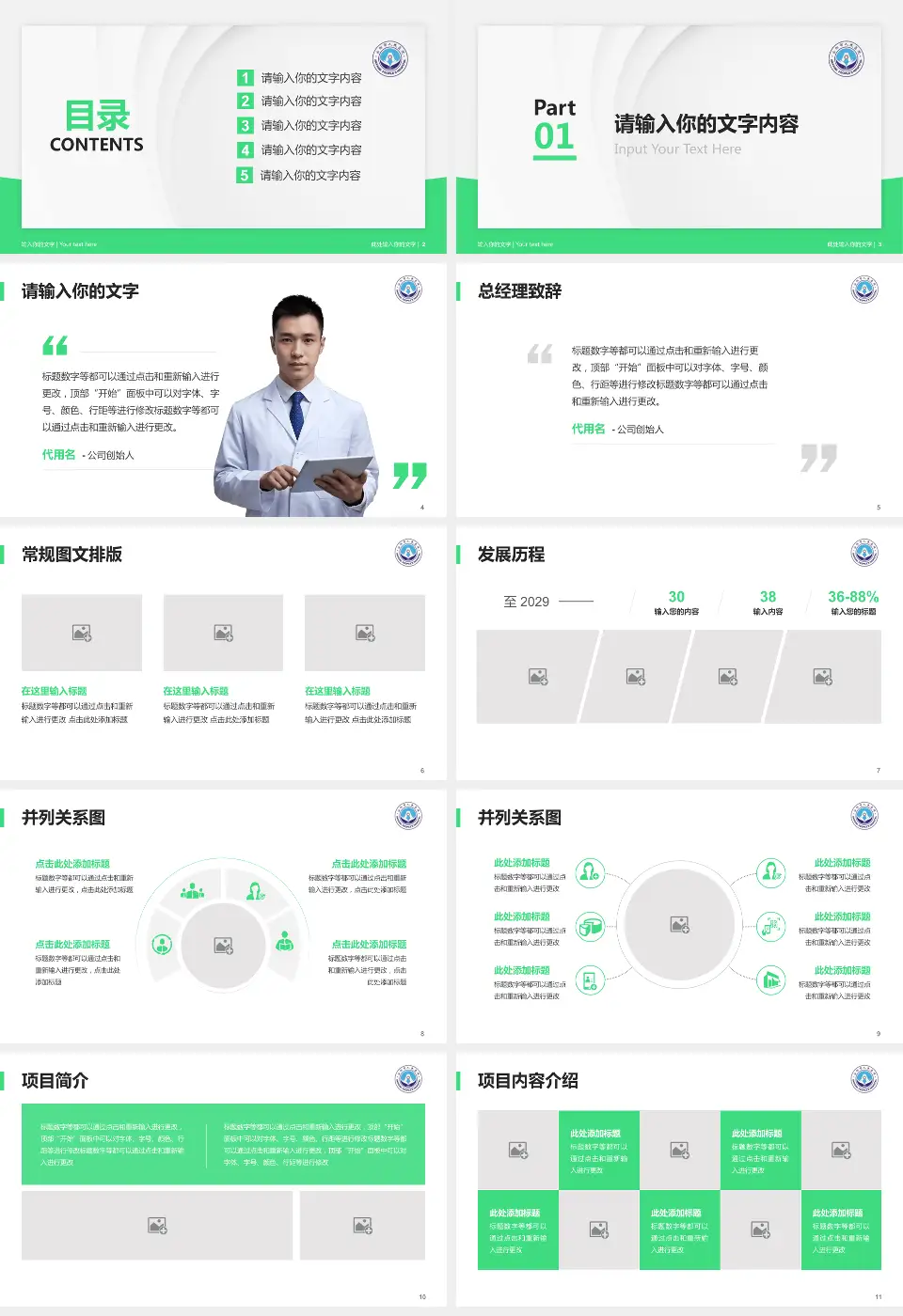 安阳市人民医院医院管理报告PPT模板16:9格式幻灯片预览图2