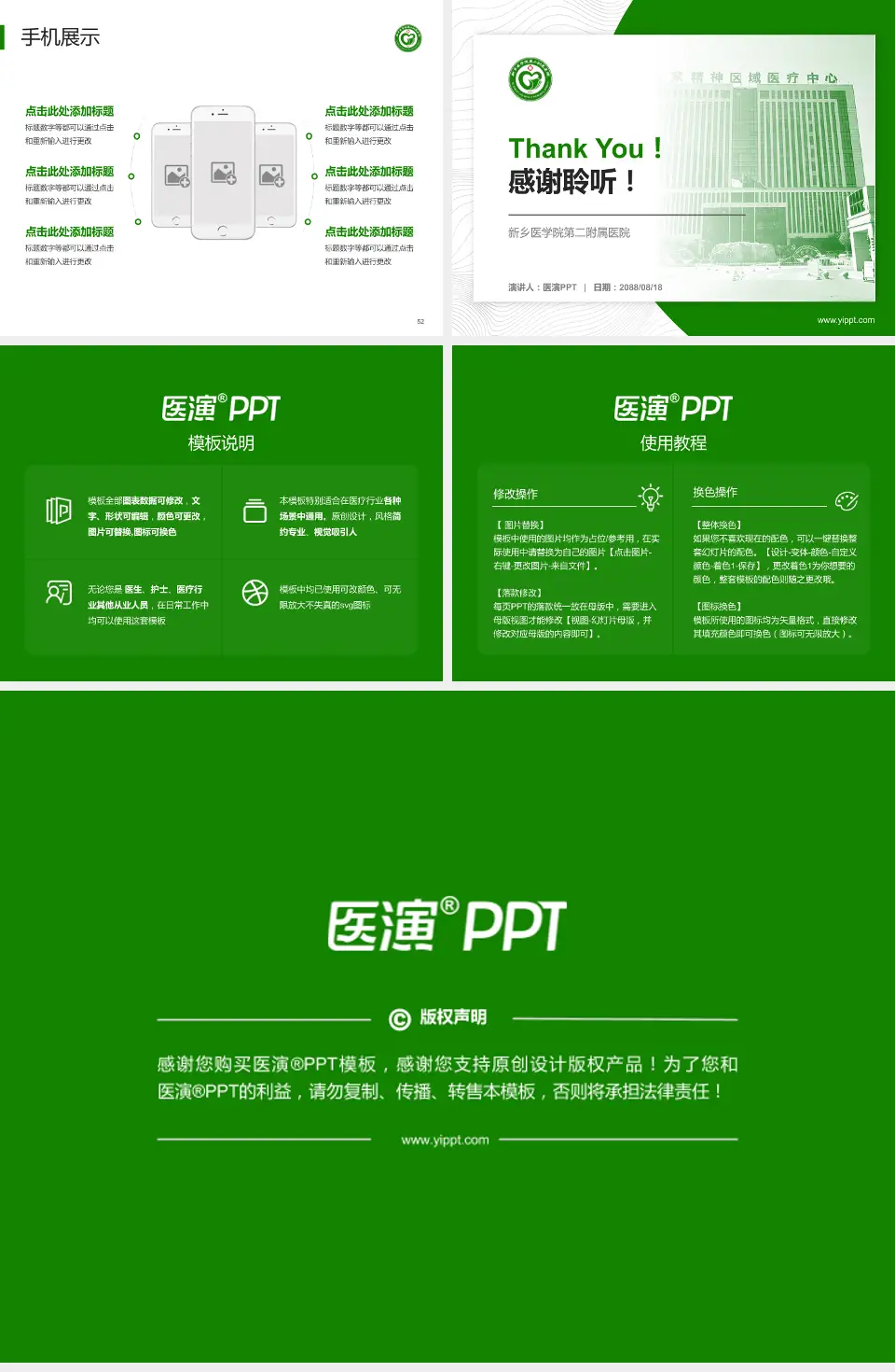 新乡医学院第二附属医院医院管理报告PPT模板4:3格式幻灯片预览图7