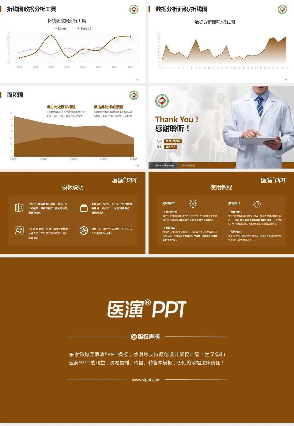 信阳市中医院患者教育与指导PPT模板16:9格式幻灯片预览图7