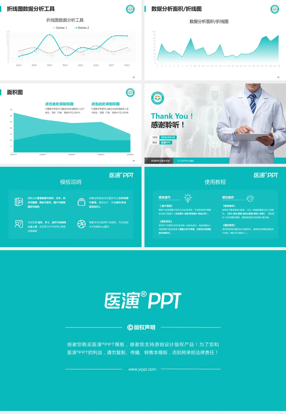 三门峡市中心医院患者教育与指导PPT模板16:9格式幻灯片预览图7