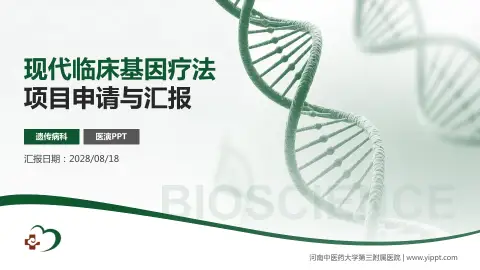 河南中医药大学第三附属医院项目申请与汇报PPT模板