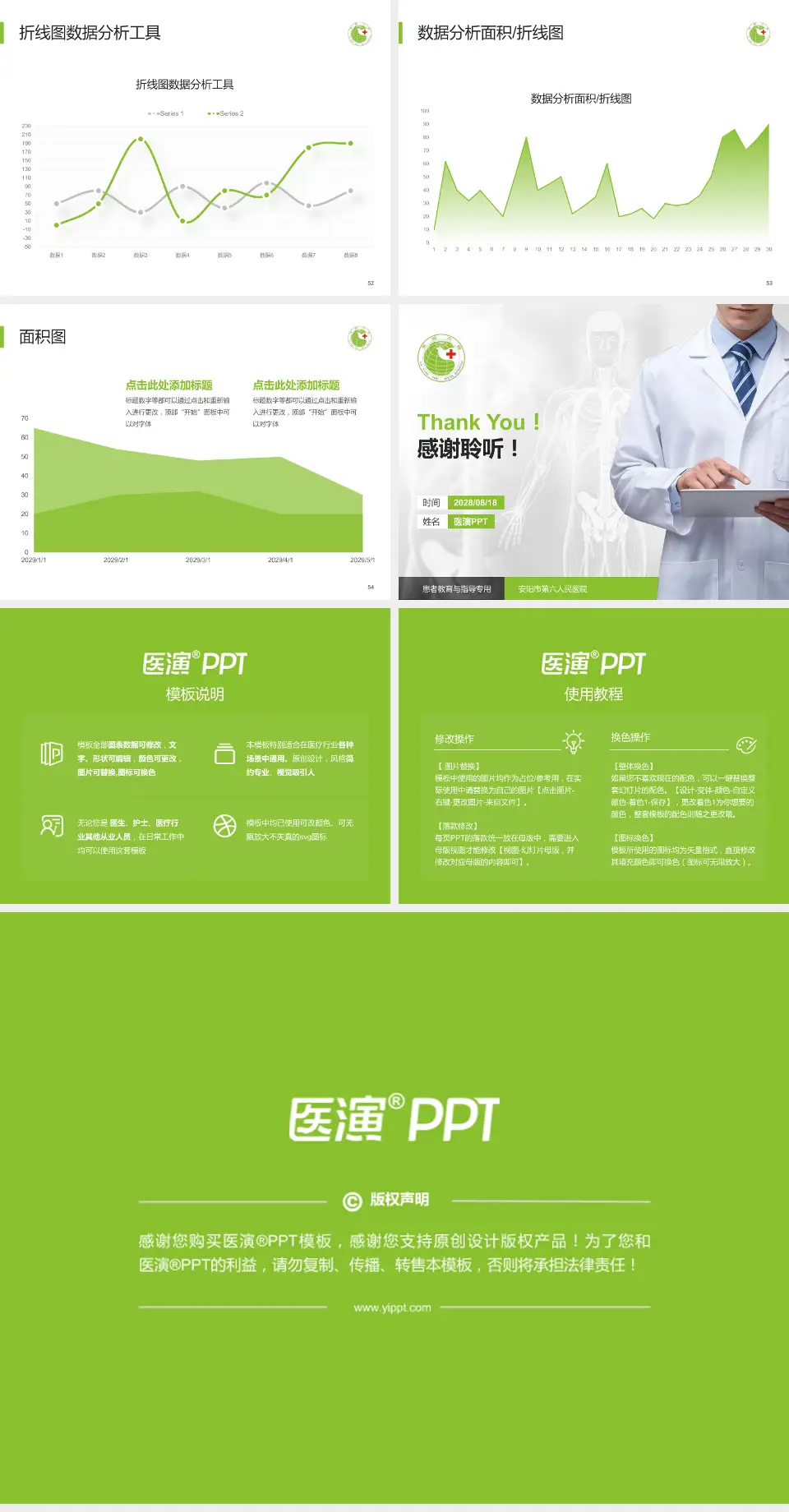 安阳市第六人民医院患者教育与指导PPT模板4:3格式幻灯片预览图7