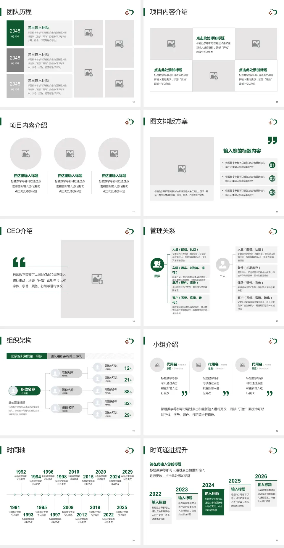 河南中医药大学第三附属医院医院管理报告PPT模板4:3格式幻灯片预览图3