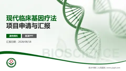 新乡市第二人民医院项目申请与汇报PPT模板