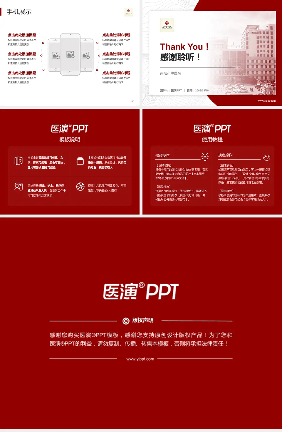 南阳市中医院医院管理报告PPT模板4:3格式幻灯片预览图7