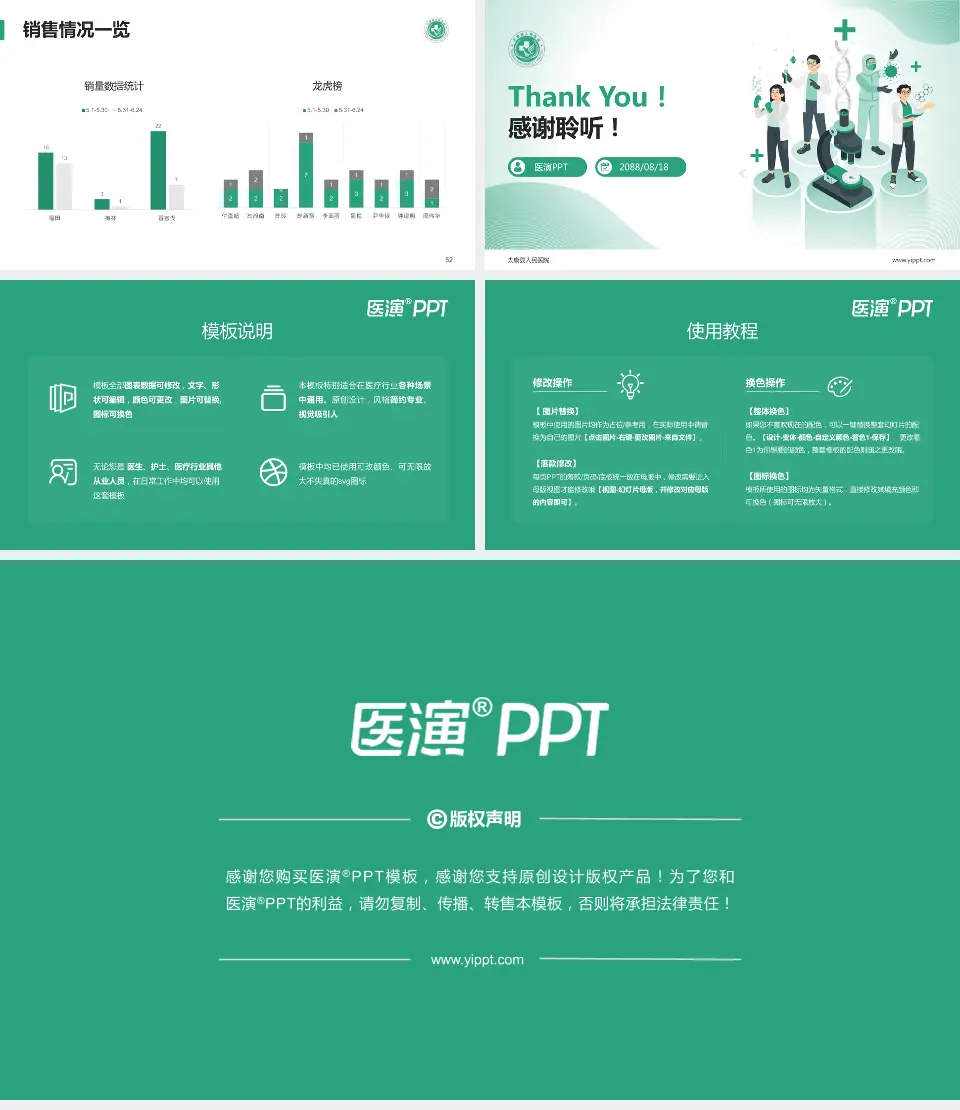 太康县人民医院品管圈PDCA演示专用PPT模板16:9格式幻灯片预览图7
