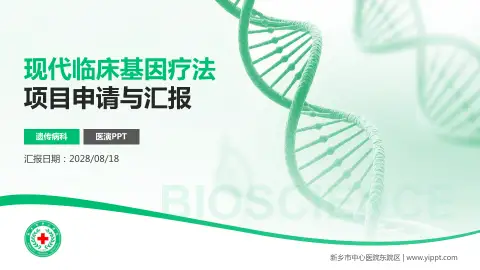 新乡市中心医院东院区项目申请与汇报PPT模板