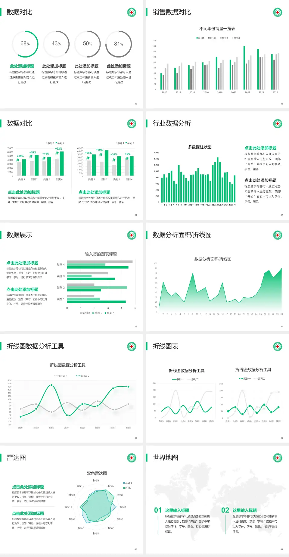 新乡市中心医院东院区会议与研讨会PPT模板4:3格式幻灯片预览图5