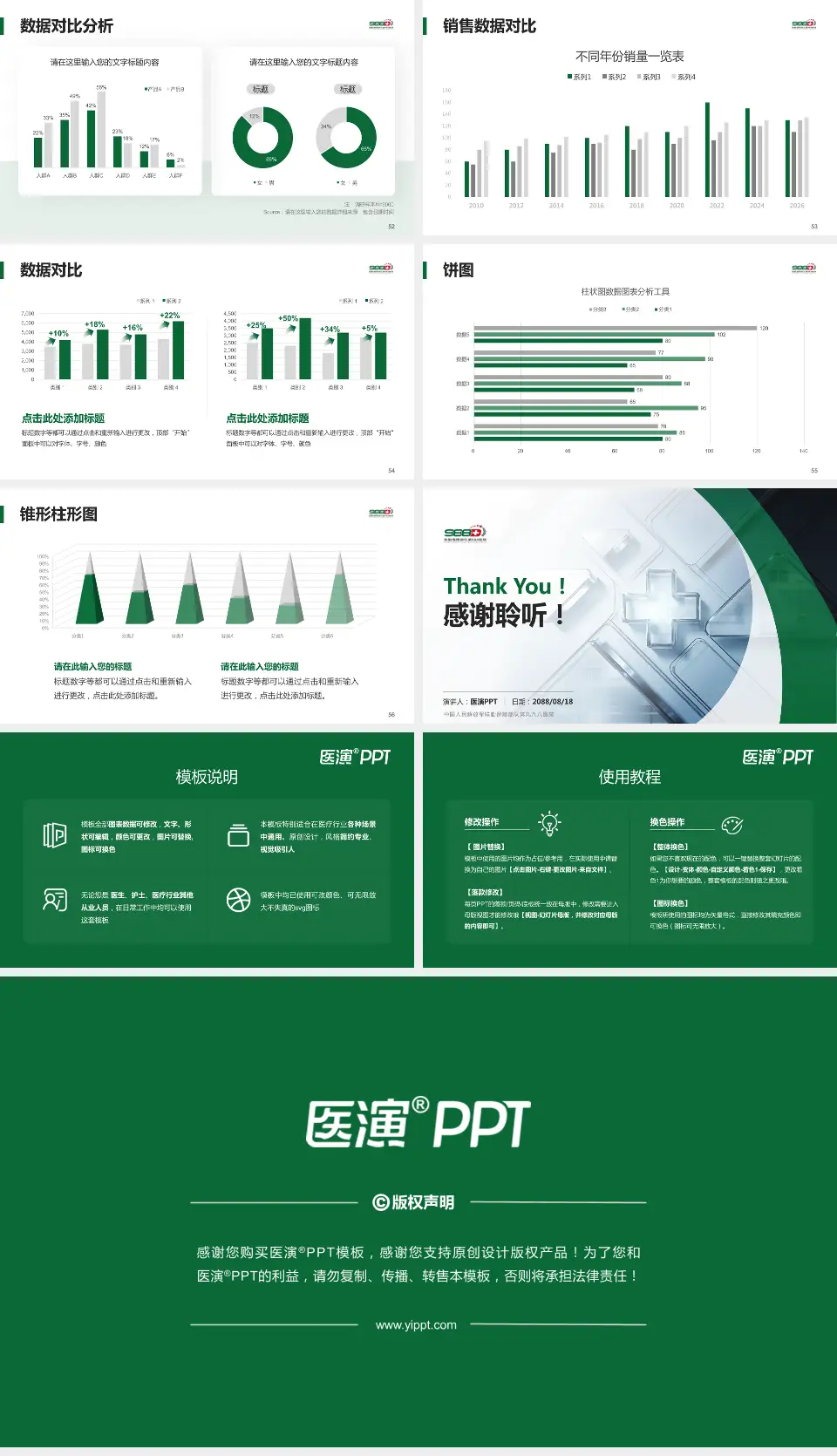 中国人民解放军联勤保障部队第九八八医院医疗行业比赛专用PPT模板16:9格式幻灯片预览图7