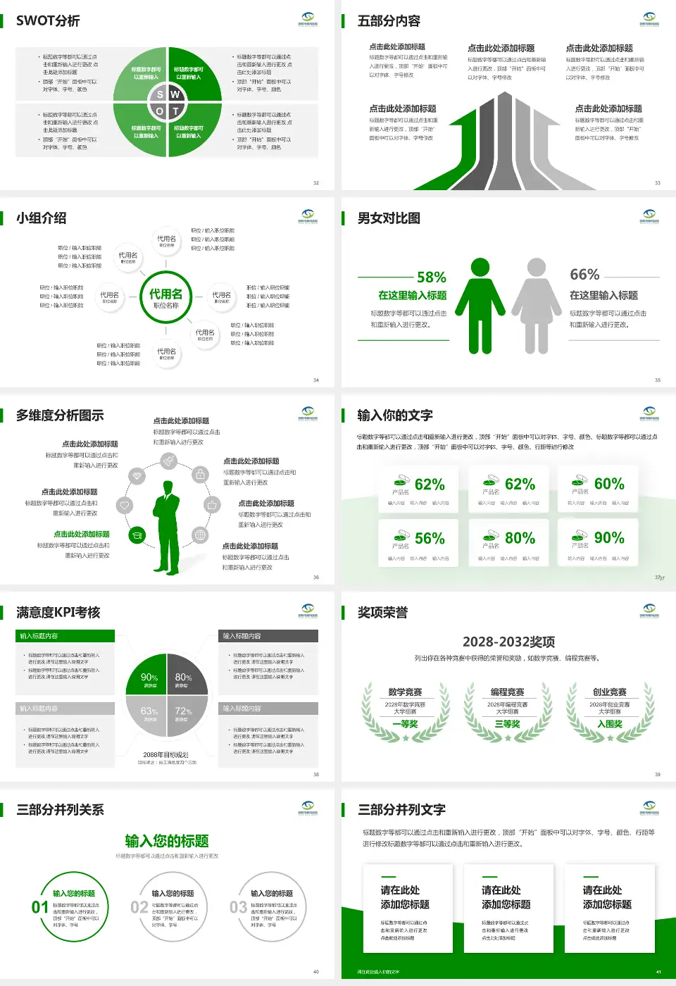 邯郸市第三医院医疗行业比赛专用PPT模板16:9格式幻灯片预览图5