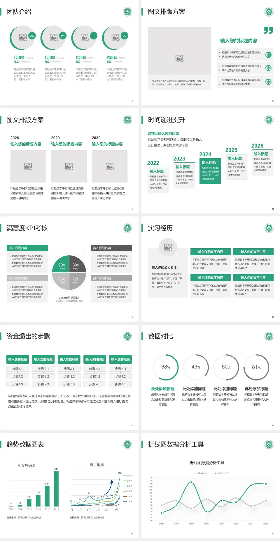 太康县人民医院培训与教育PPT模板4:3格式幻灯片预览图3