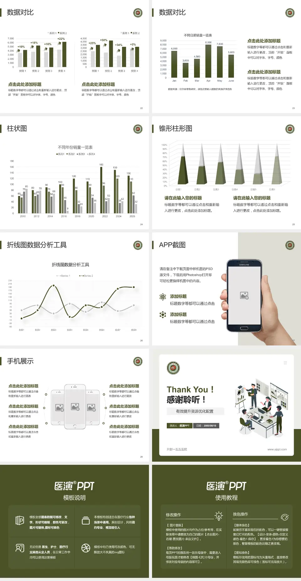 开封一五五医院财务与预算报告PPT模板4:3格式幻灯片预览图4
