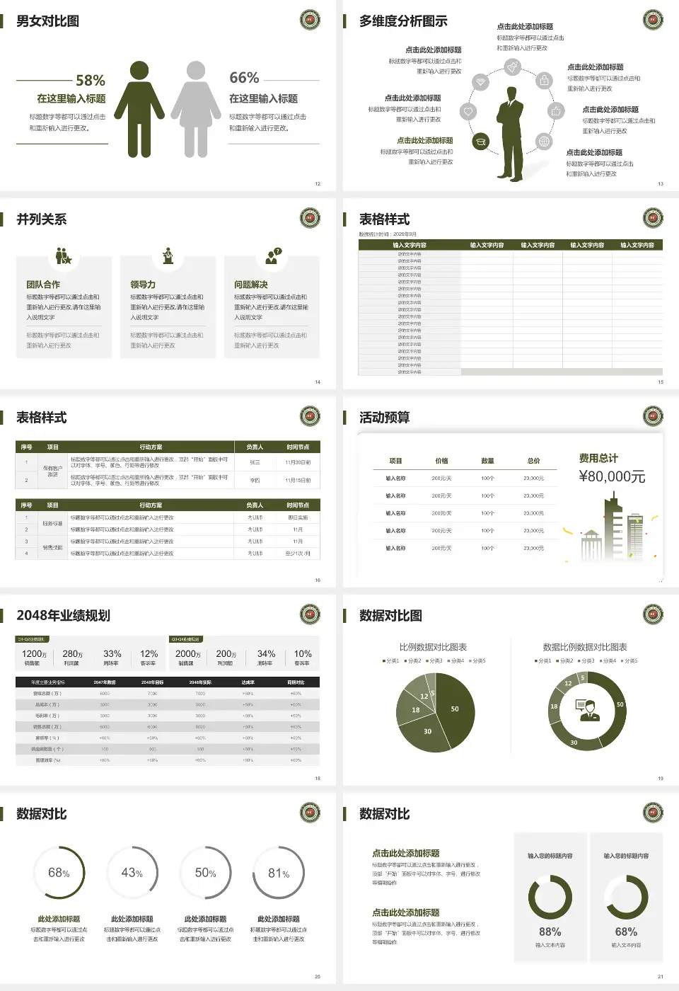 开封一五五医院财务与预算报告PPT模板16:9格式幻灯片预览图3
