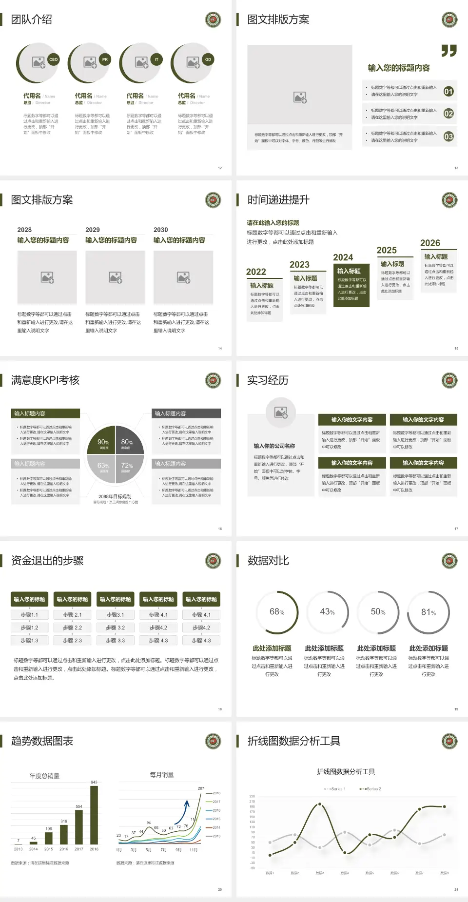 开封一五五医院培训与教育PPT模板4:3格式幻灯片预览图3
