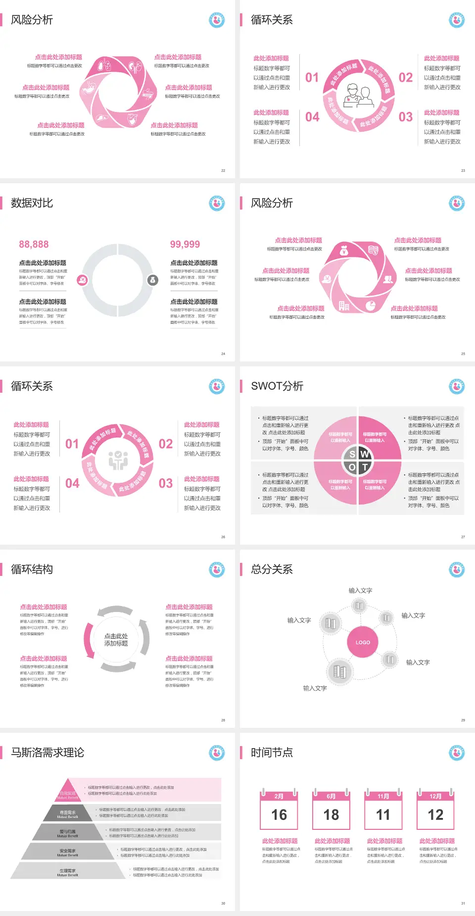平顶山市妇幼保健院科研成果展示PPT模板4:3格式幻灯片预览图4