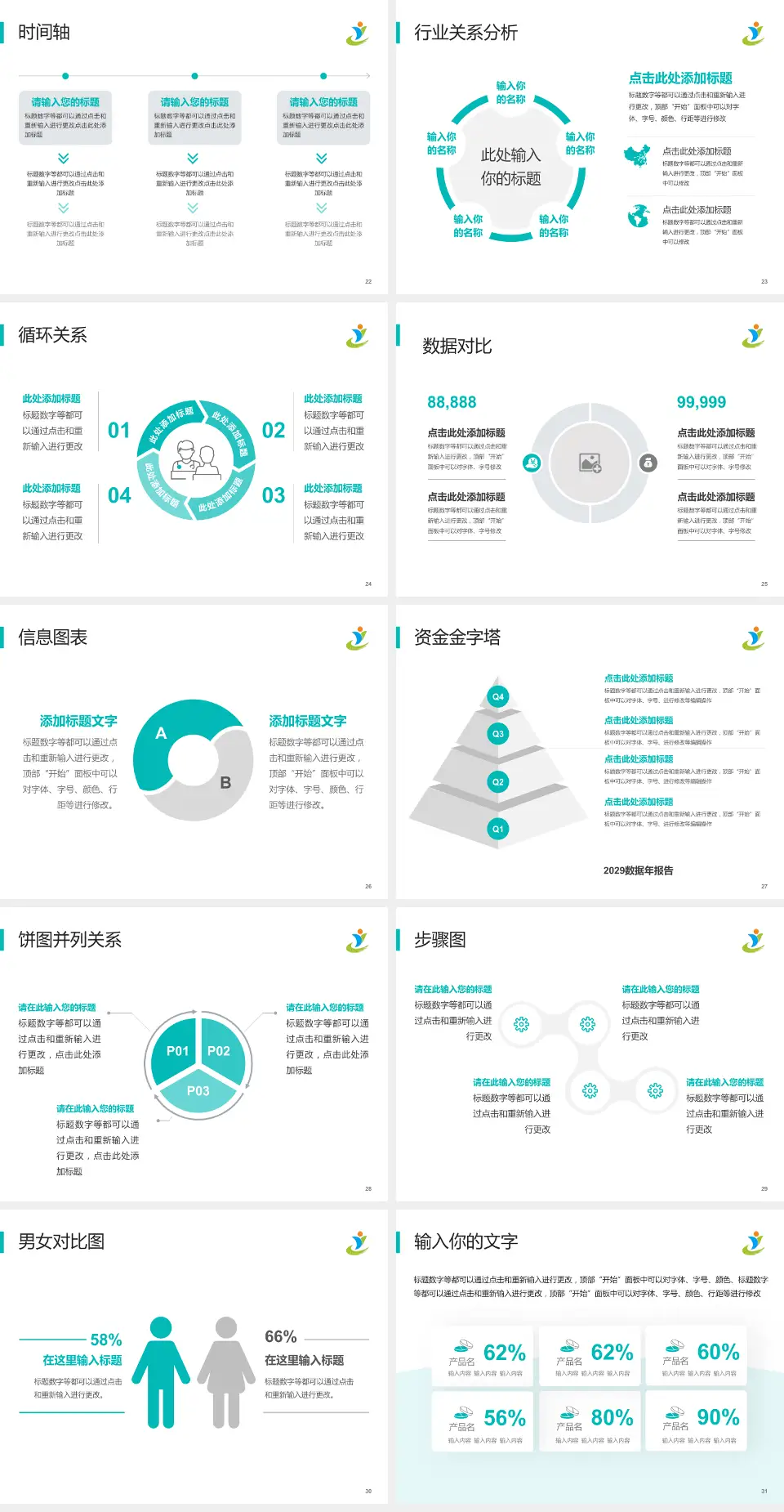河南省儿童医院医院管理报告PPT模板4:3格式幻灯片预览图4