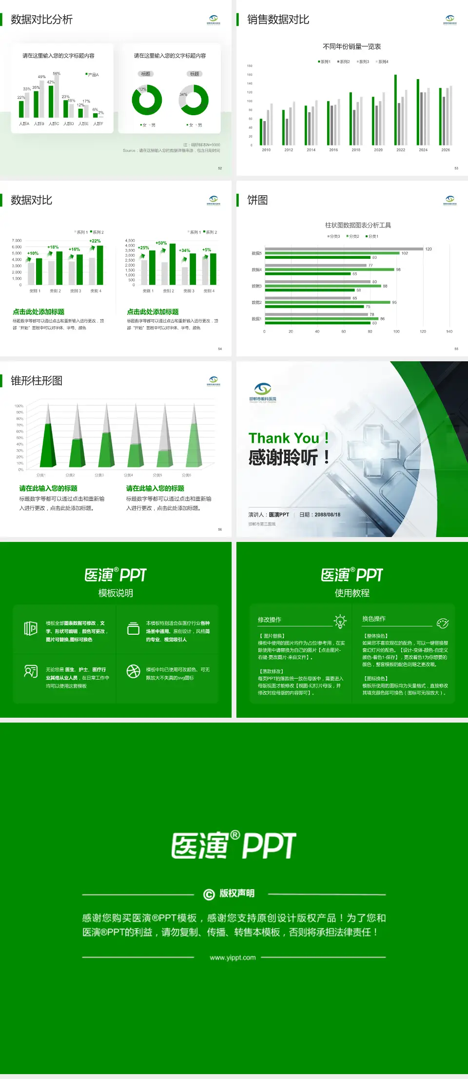 邯郸市第三医院医疗行业比赛专用PPT模板4:3格式幻灯片预览图7