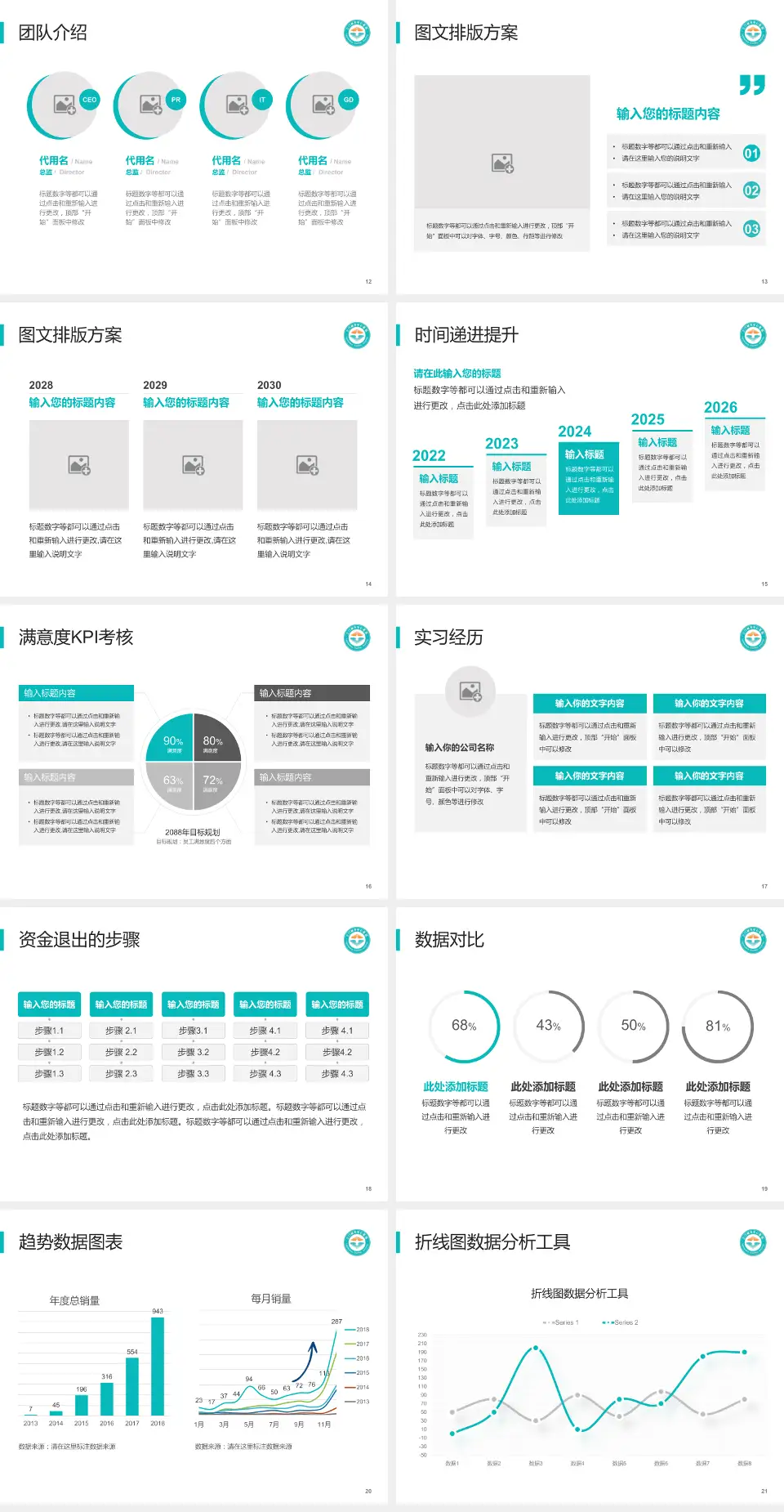 三门峡市中心医院培训与教育PPT模板4:3格式幻灯片预览图3