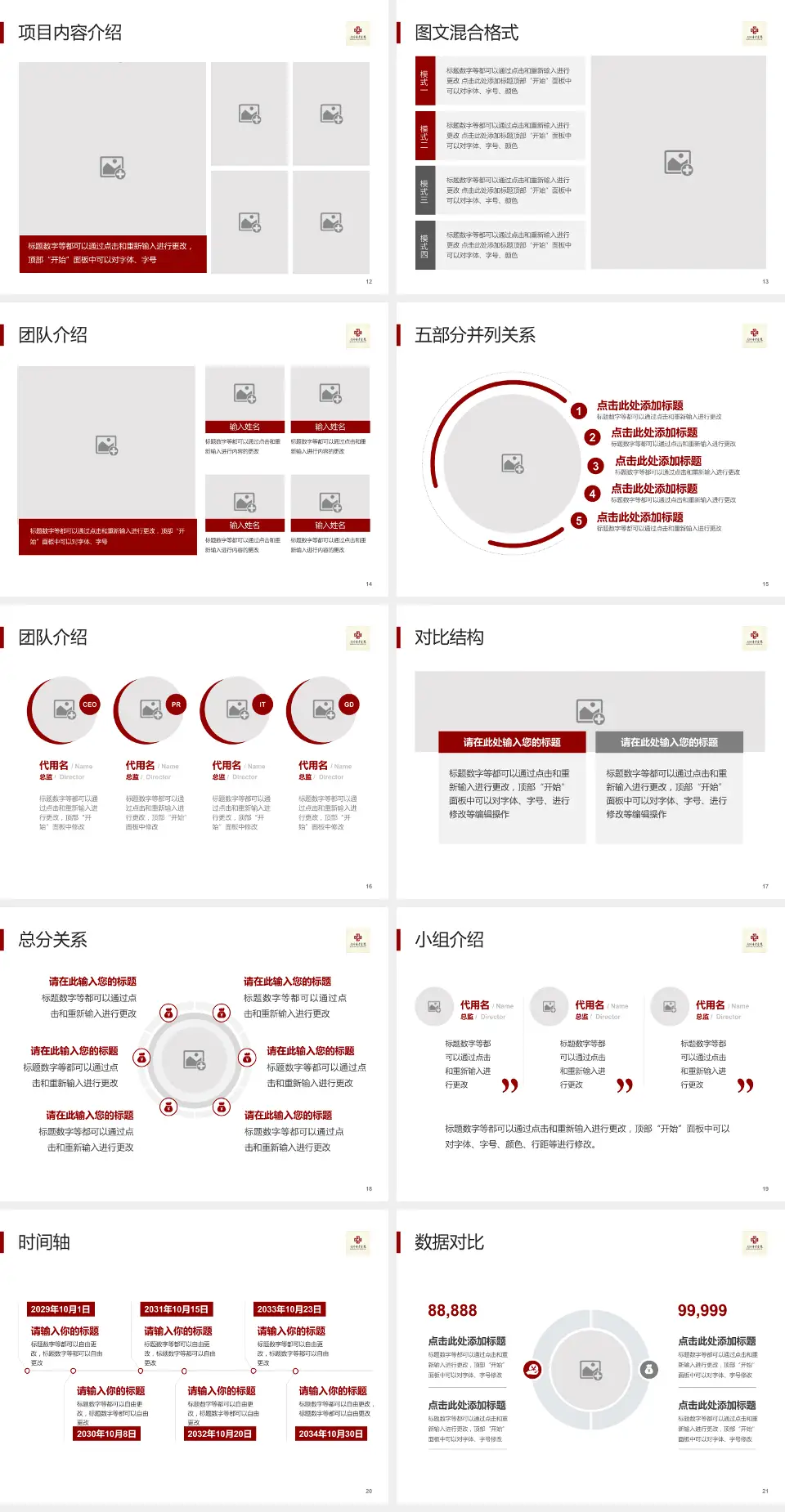 南阳市中医院医疗知识普及PPT模板4:3格式幻灯片预览图3