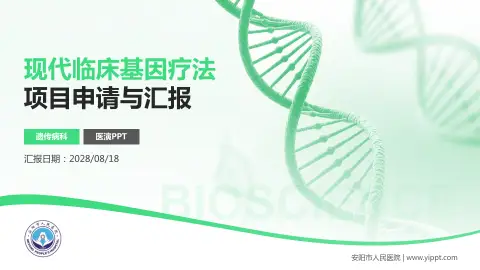 安阳市人民医院项目申请与汇报PPT模板