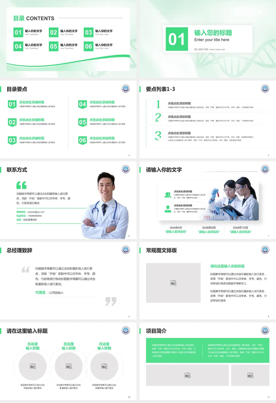 安阳市人民医院项目申请与汇报PPT模板16:9格式幻灯片预览图2