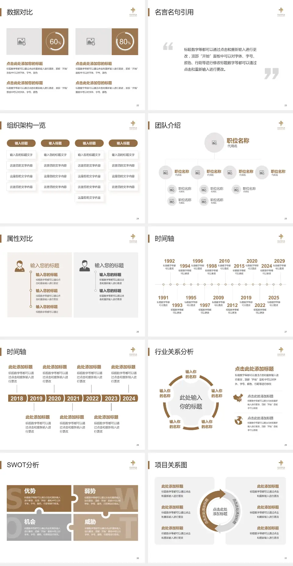 河南省中医院医院简介/日常通用PPT模板4:3格式幻灯片预览图4