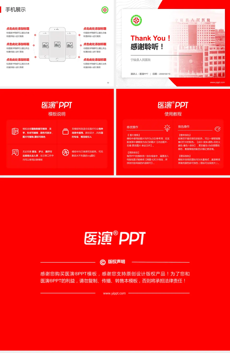 宁陵县人民医院医院管理报告PPT模板4:3格式幻灯片预览图7