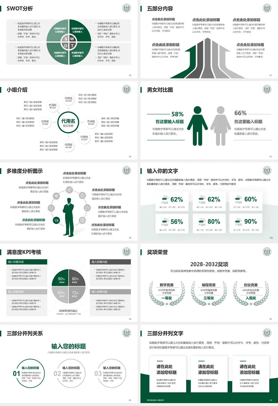 武警河南总队医院医疗行业比赛专用PPT模板16:9格式幻灯片预览图5