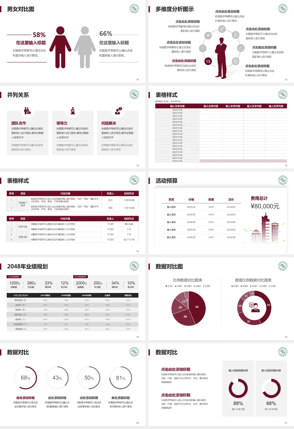 安阳市中医院财务与预算报告PPT模板16:9格式幻灯片预览图3