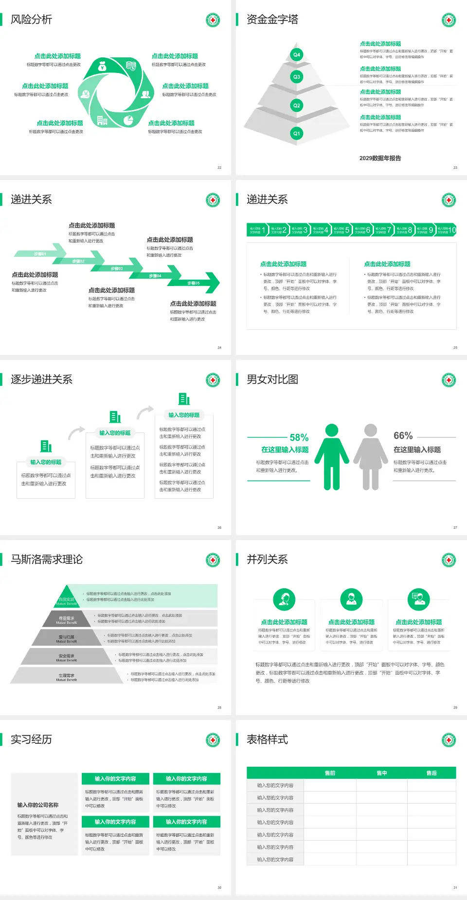 新乡市中心医院本部项目申请与汇报PPT模板4:3格式幻灯片预览图4