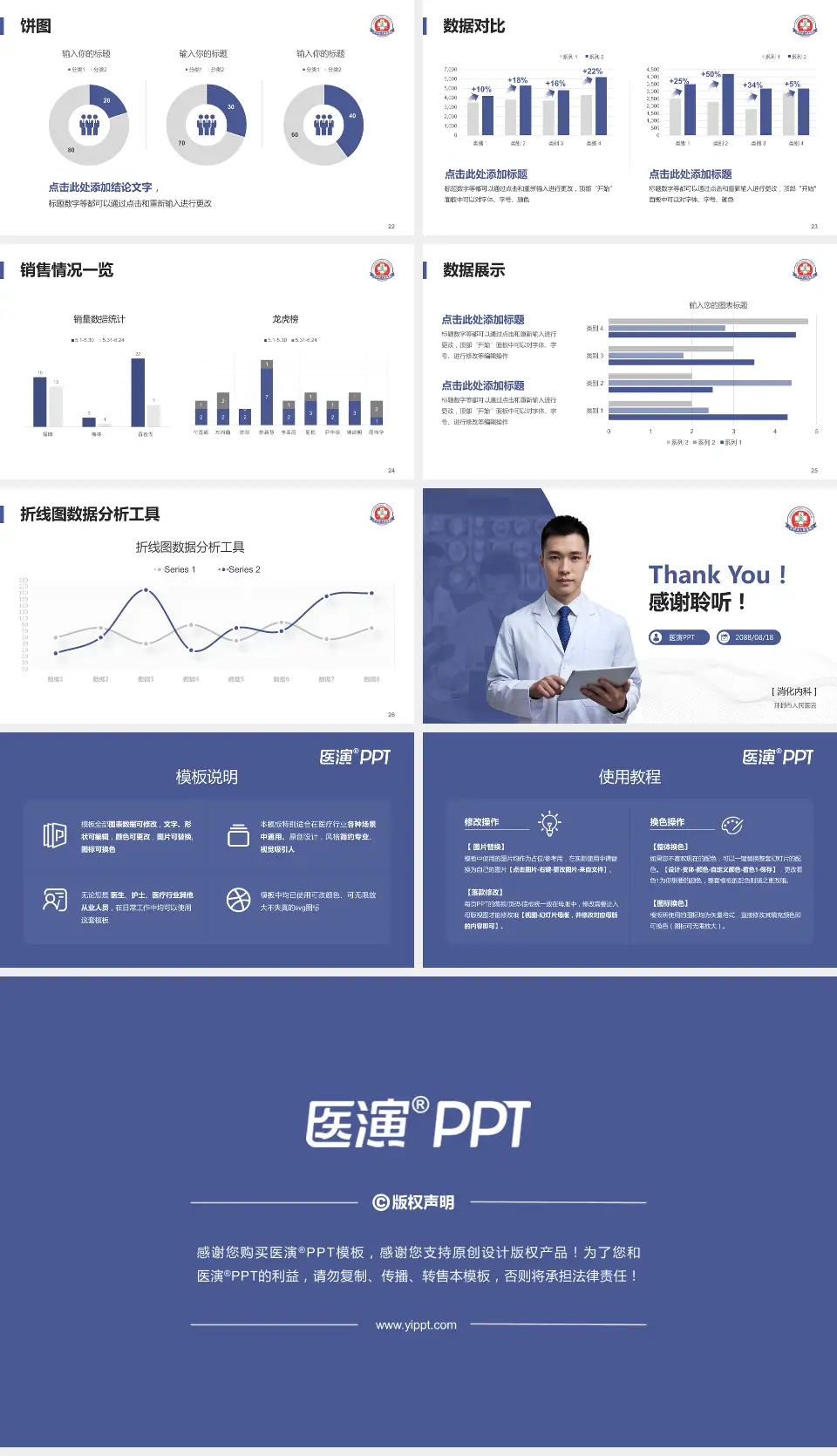 开封市人民医院病例分享与讨论PPT模板16:9格式幻灯片预览图4