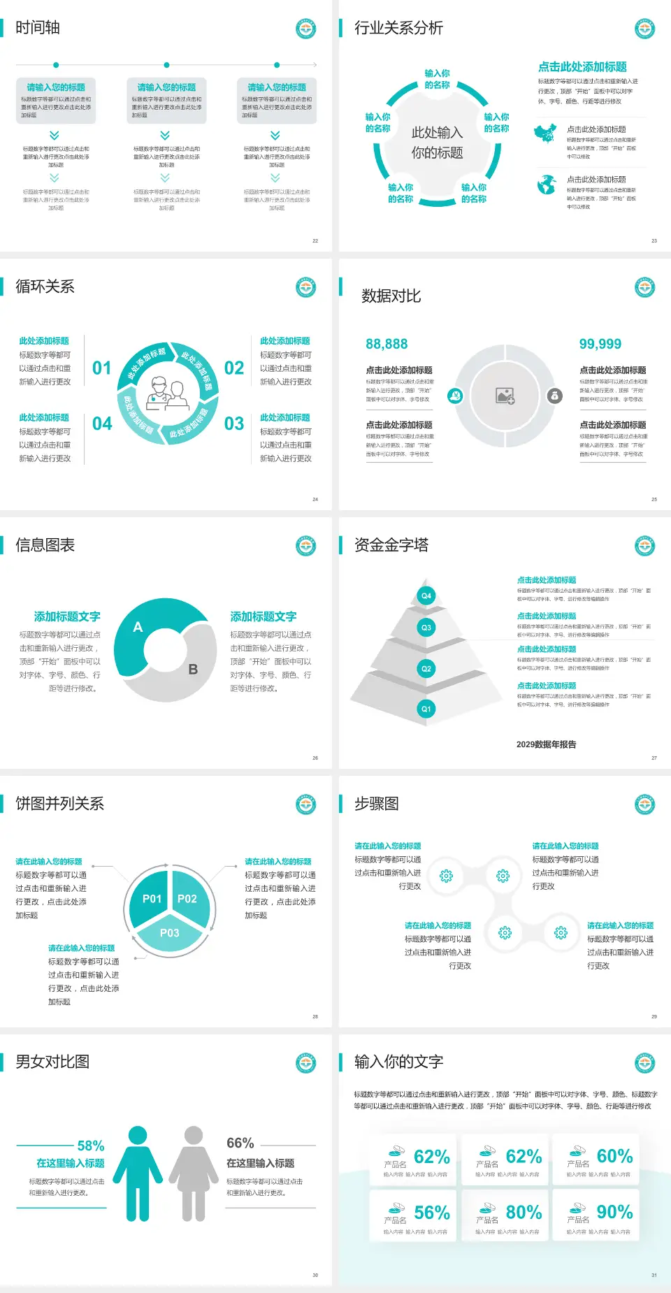三门峡市中心医院医院管理报告PPT模板4:3格式幻灯片预览图4