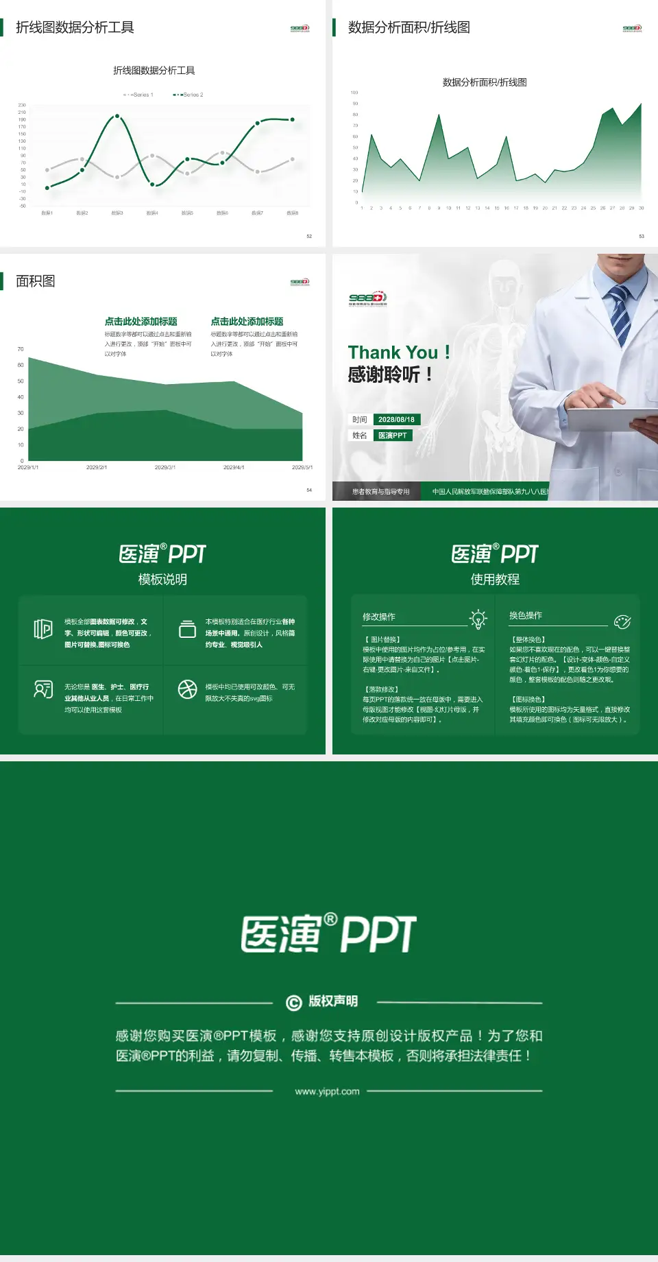 中国人民解放军联勤保障部队第九八八医院患者教育与指导PPT模板4:3格式幻灯片预览图7