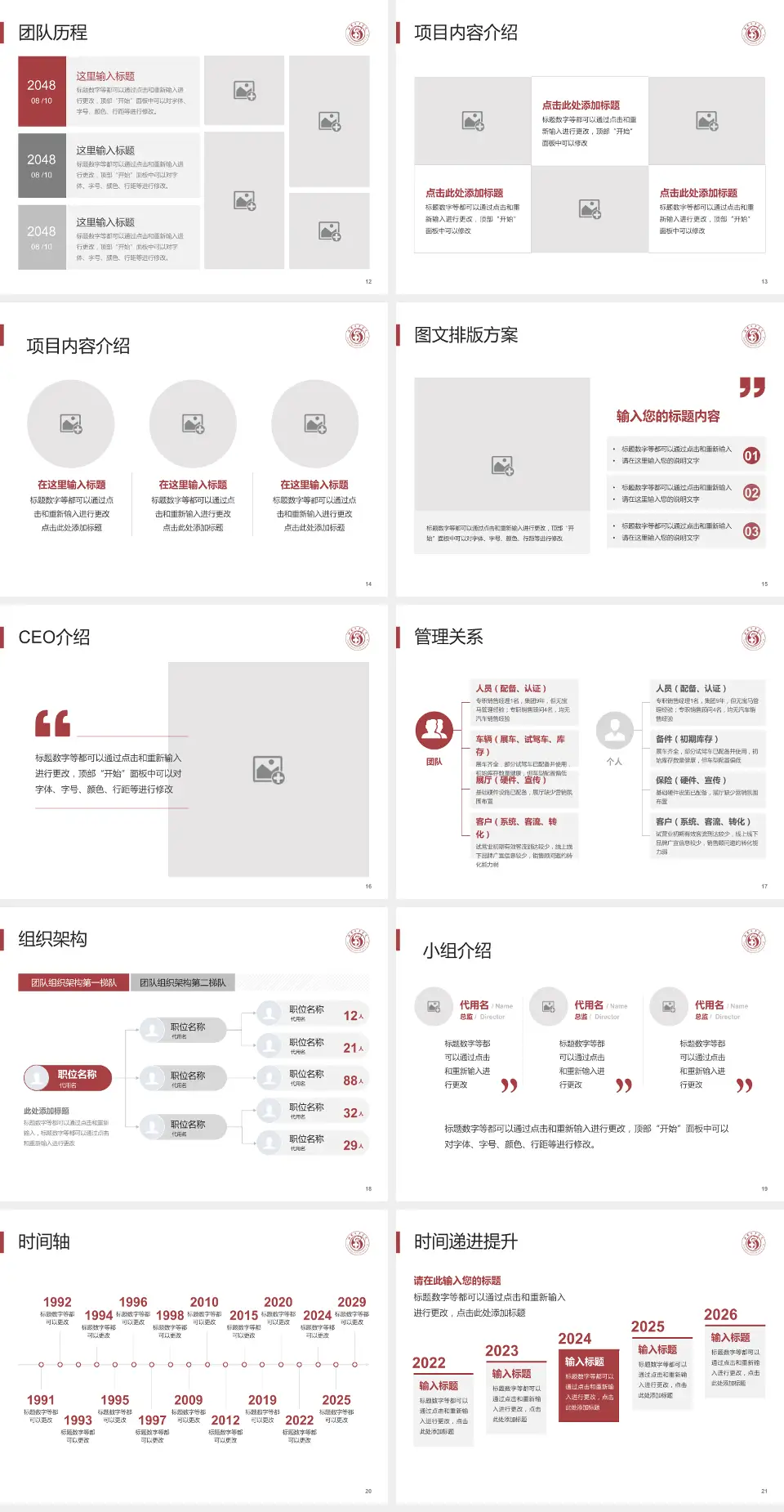 新密市中医院医院管理报告PPT模板4:3格式幻灯片预览图3